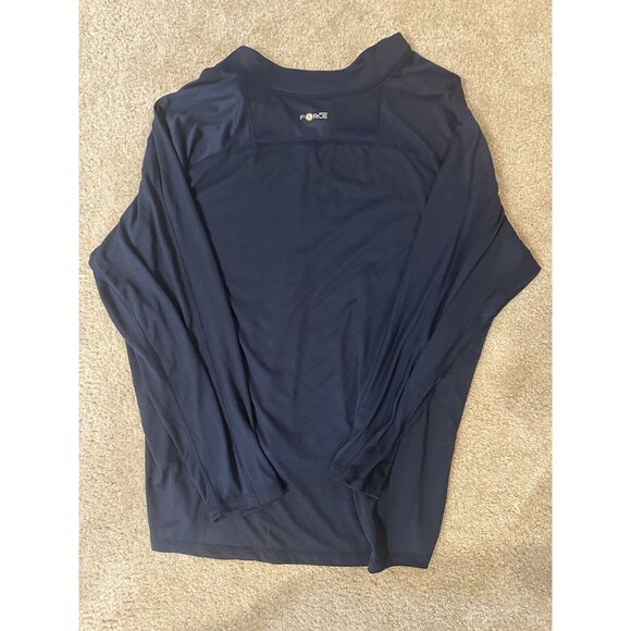 Carhartt Force 1/4 Zip Navy Blue Pullover Mens 3XL Tall Activewear Lightweight - Picture 5 of 6